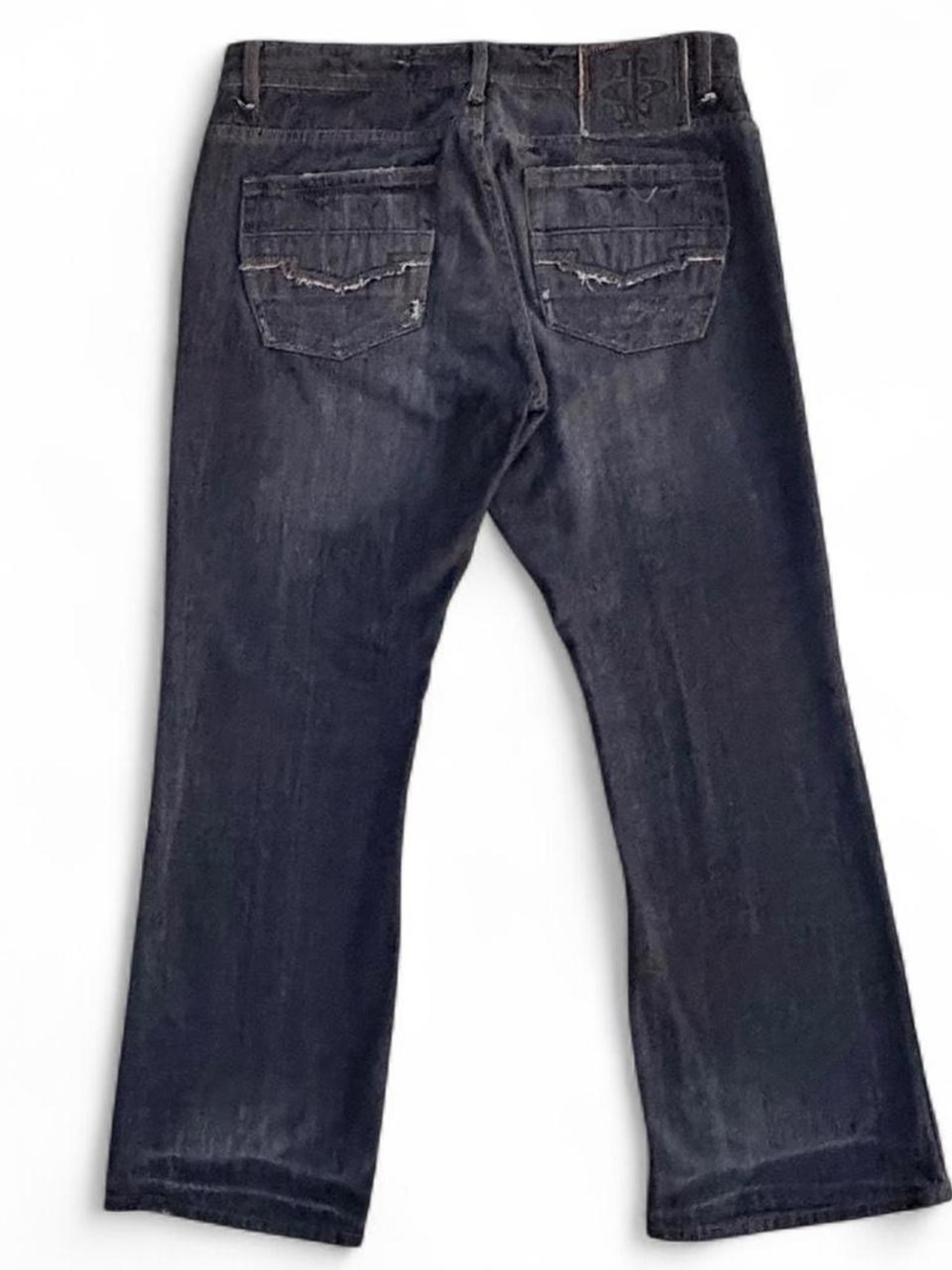 Y2k Iron Brand Post Malone Skater Hip Hop Baggy Jeans 36 x 30 Wide Dark Wash